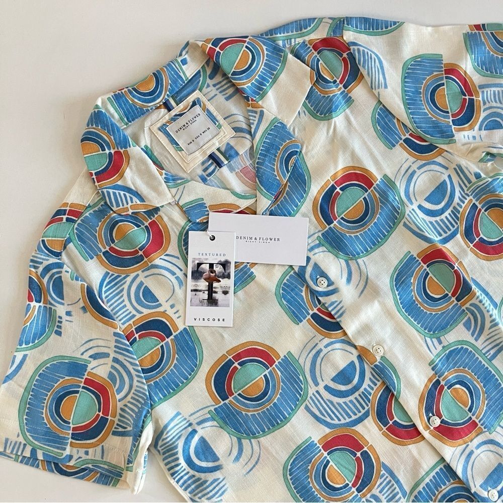 Denim & Flower Camp Shirt*